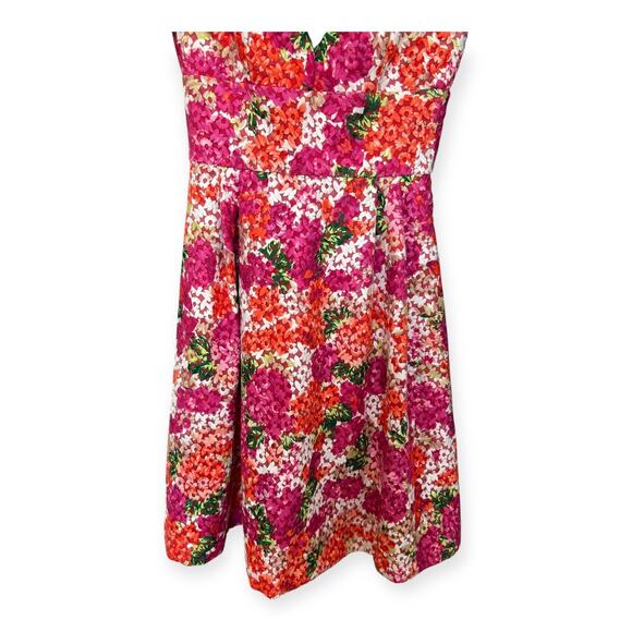 NWT Monique Lhuillier Riona size 2 Floral Embroidered Cocktail Dress Pink Rose - Picture 7 of 10